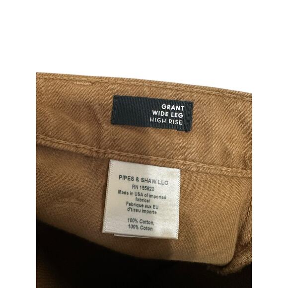 Veronica Beard grant wide-leg high rise ochre jean size 26/2 $268 - Picture 4 of 6